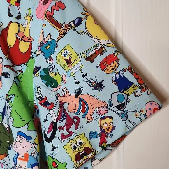 Nickelodeon x RSVLTS Short Sleeve Shirt Nickelodeon Characters Graphic Size XL - Picture 5 of 9
